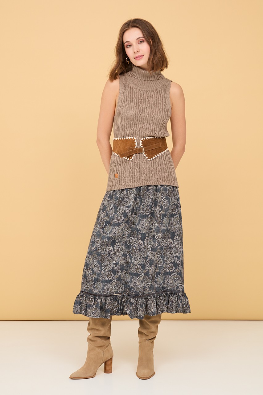 WIDE EMBROIDERED BELT 1