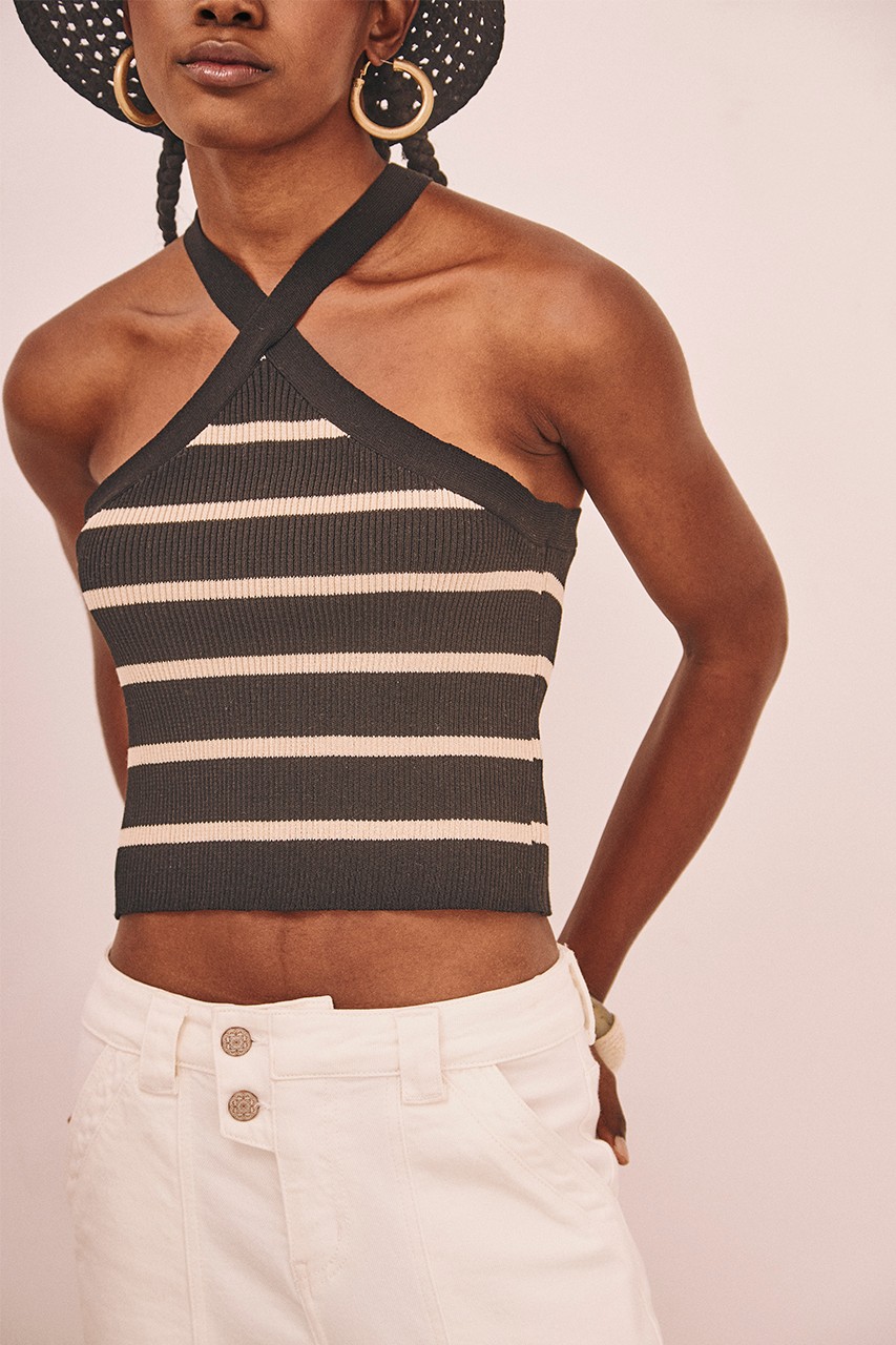 STRIPED CROP TOP