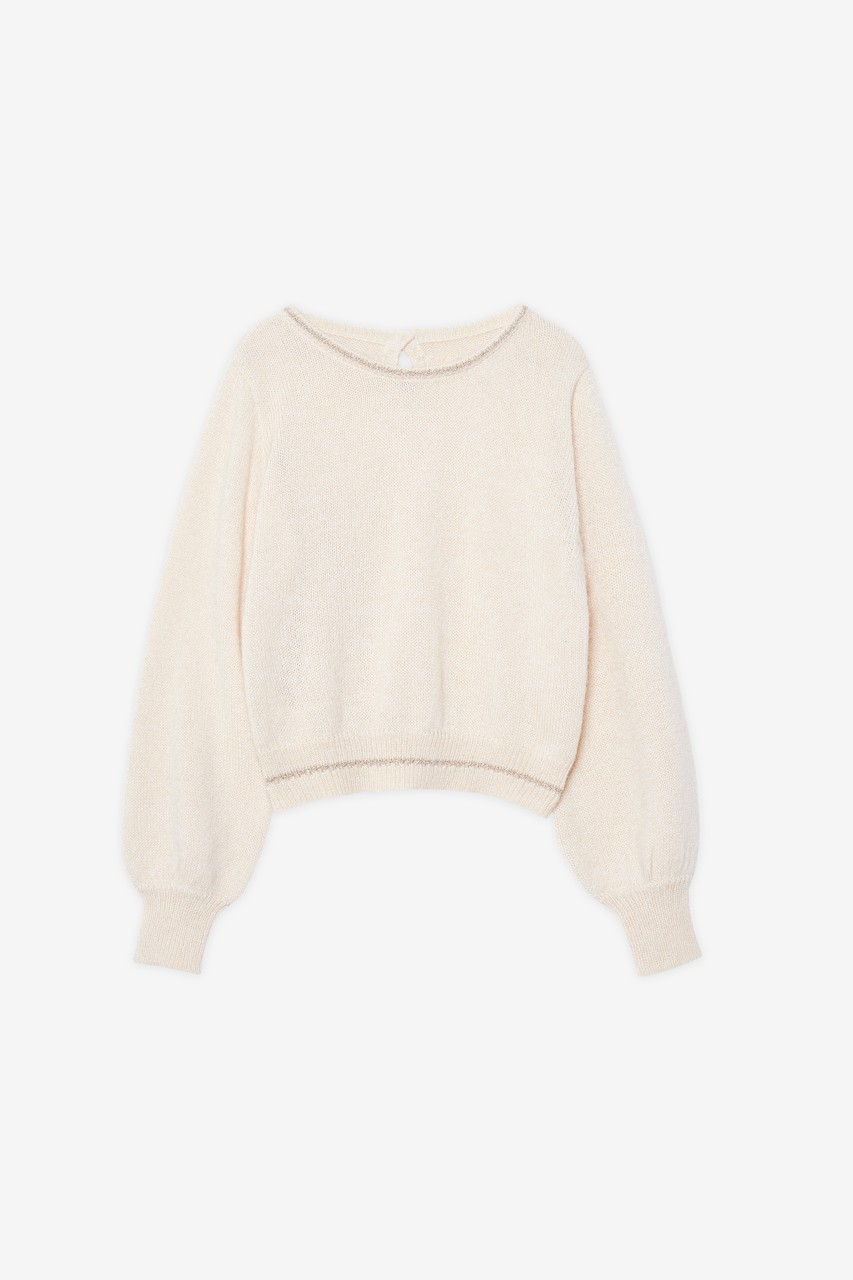 LONG SLEEVE SWEATER WITH LUREX DETAILS 7