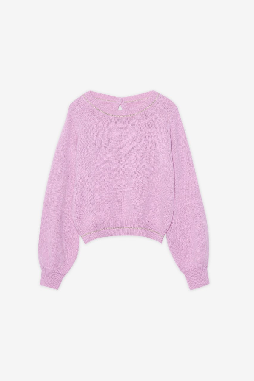 LONG SLEEVE SWEATER WITH LUREX DETAILS 3