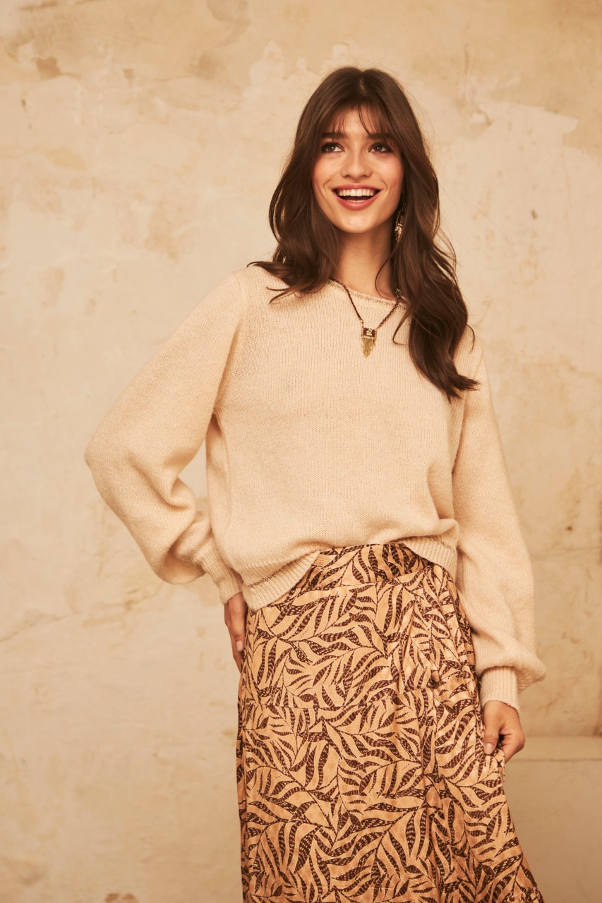 LONG SLEEVE SWEATER WITH LUREX DETAILS 3