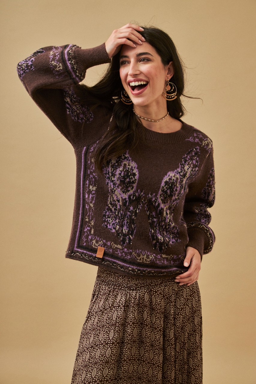 LUREX ETHNIC SWEATER 1