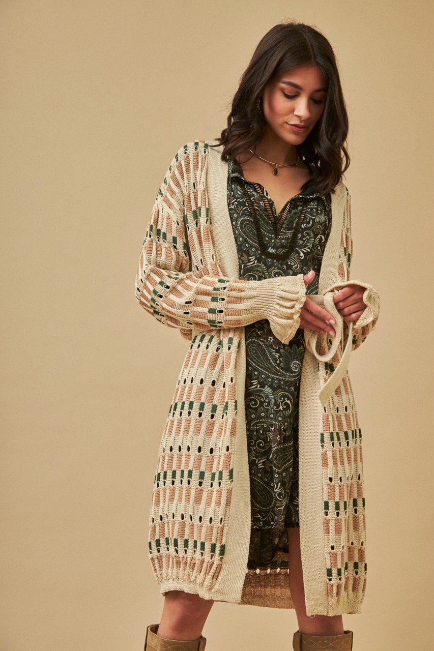 Geometric cardigan shop