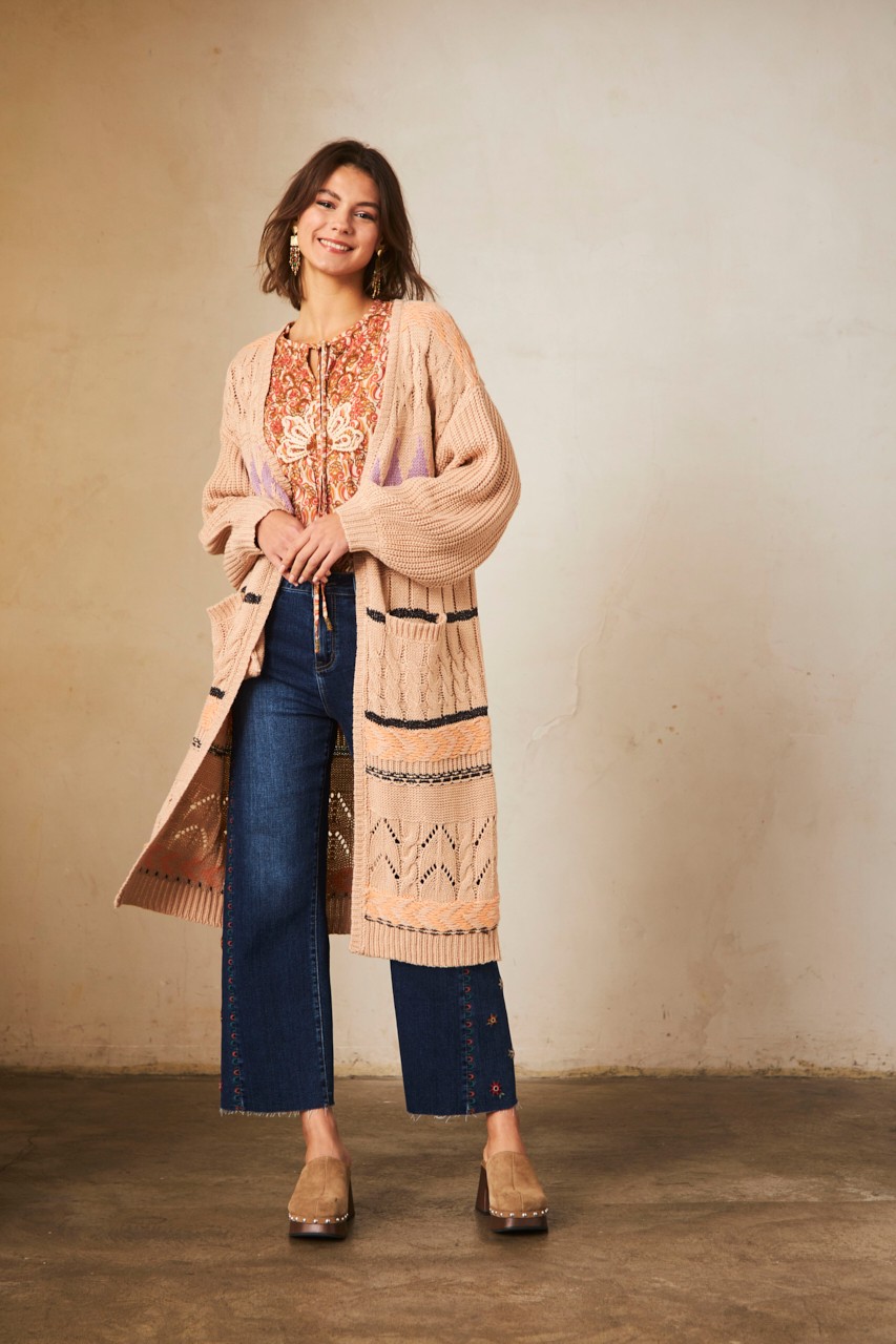 LONG JACQUARD KIMONO 2