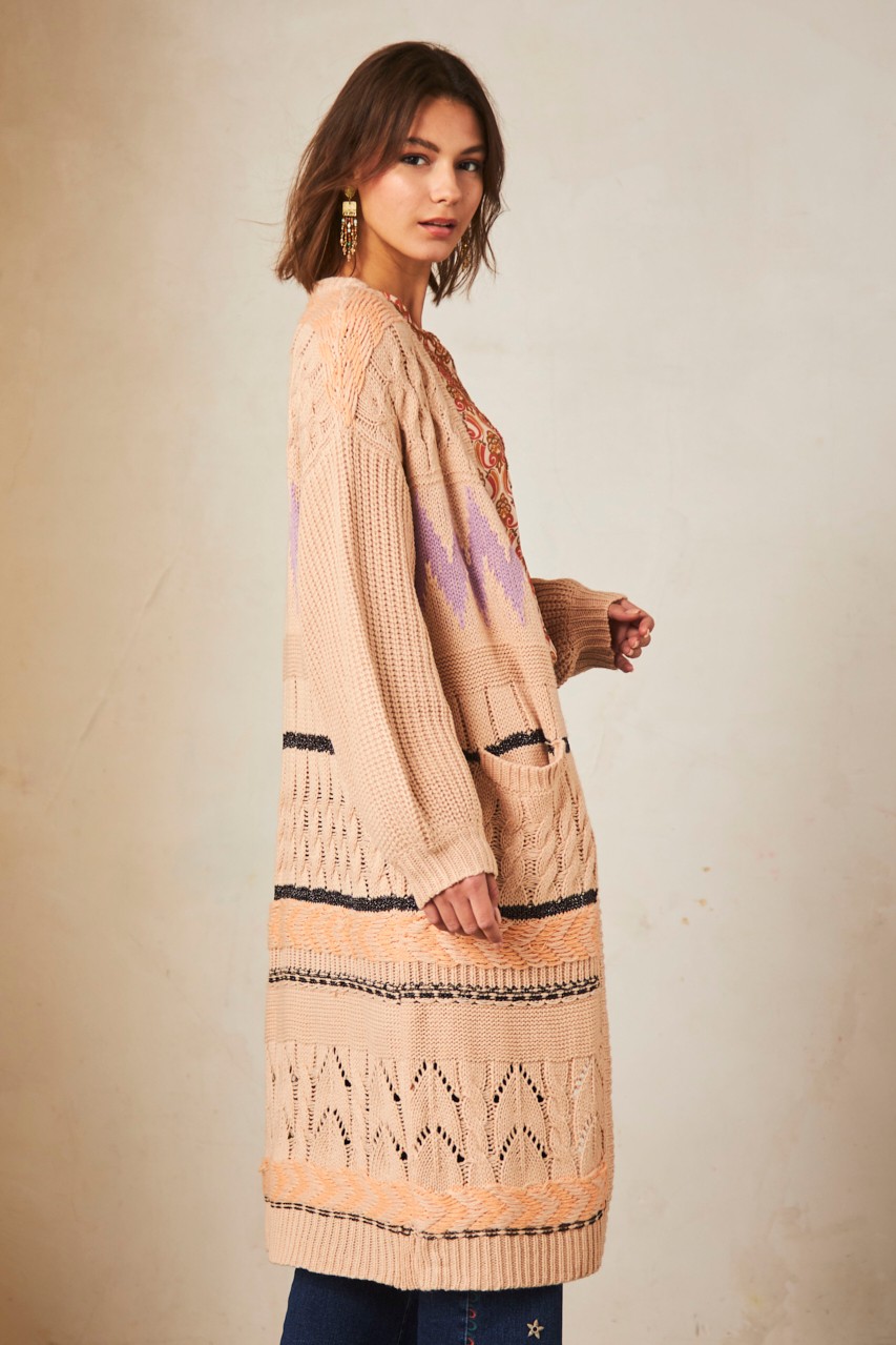 LONG JACQUARD KIMONO 1