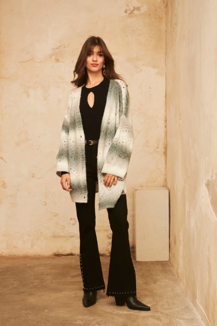 OVERSIZE GRADIENT CARDIGAN