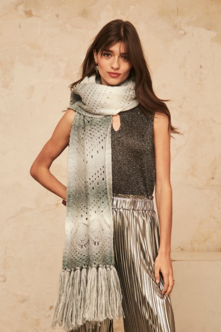 OPENWORK KNIT SCARF